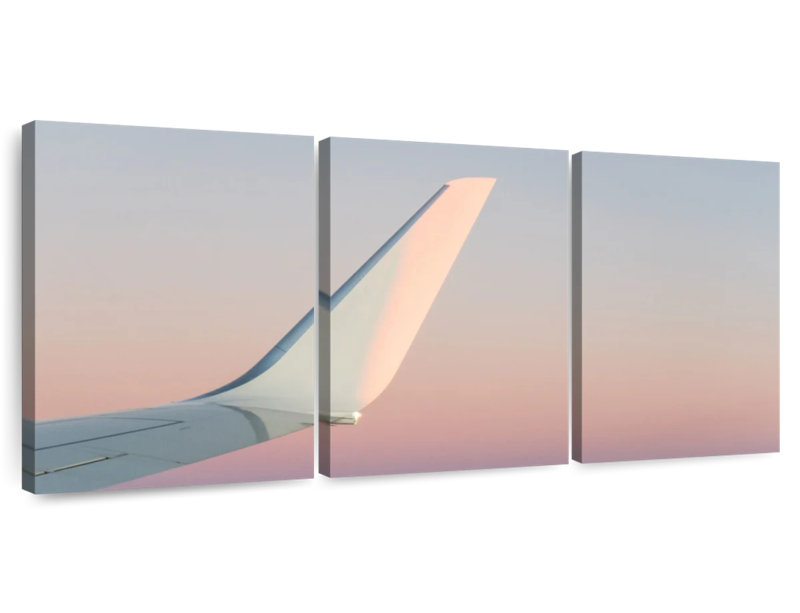 Mehar White Wing Airplane, 27" H x 56" W