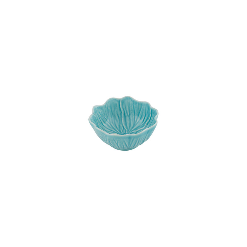 Flora Earthenware Rice Bowl, Blue/Yellow/Pink