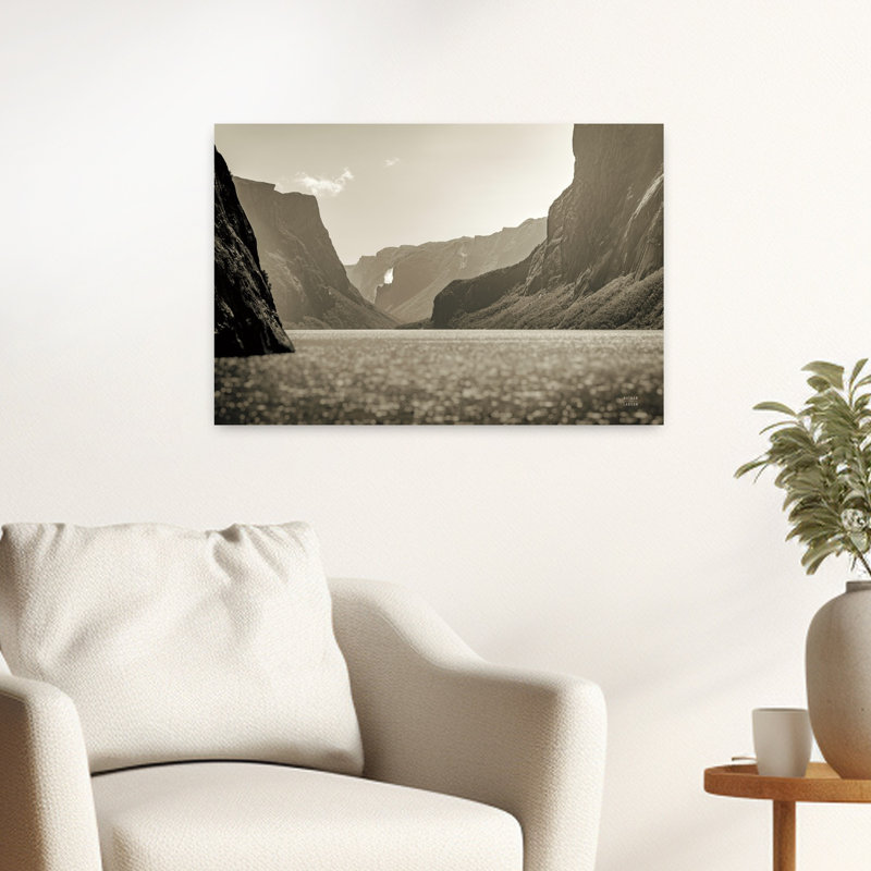 Art contemporain, paysage contemporain abstrait, art naturel, H 16 po x l 24 po, Brun