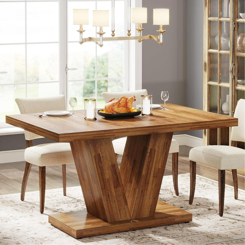 47.24" Walnut  Dining Table(Only Table,No Chair)