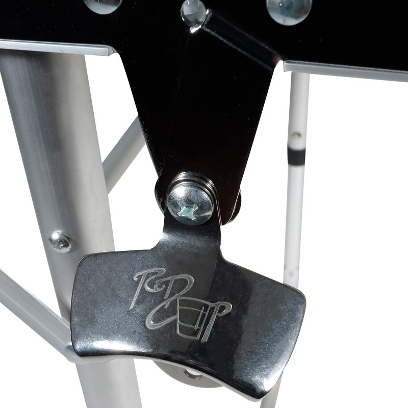 Table Beer Pong en alliage d'aluminium, Rouge / bleu / noir