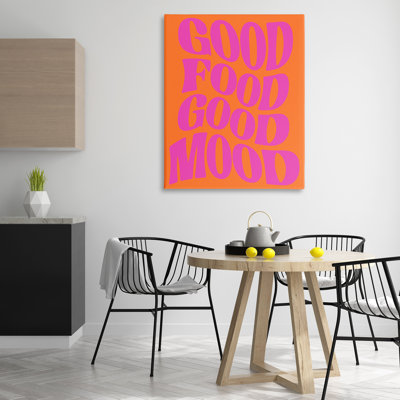 Toile Good Food & Mood, conception de House of Lulu