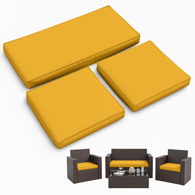 3-Piece Outdoor Seat Cushion Set