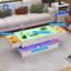 Table basse de 39,4 po moderne à DEL ultrabrillante avec 2 tiroirs de rangement, lumière centrale RVB de contrôle APP, imperméable et résistante aux égratignures-798845216-766275199-766274263