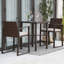 Ensemble bistro long avec coussins 28,1 "pour 2 personnes Aimes Square