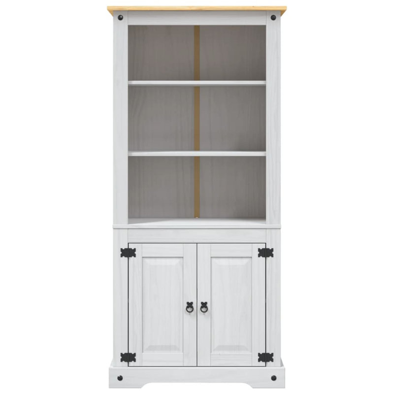 vidaXL Cupboard, 31.5x15.7x67 Inches, White