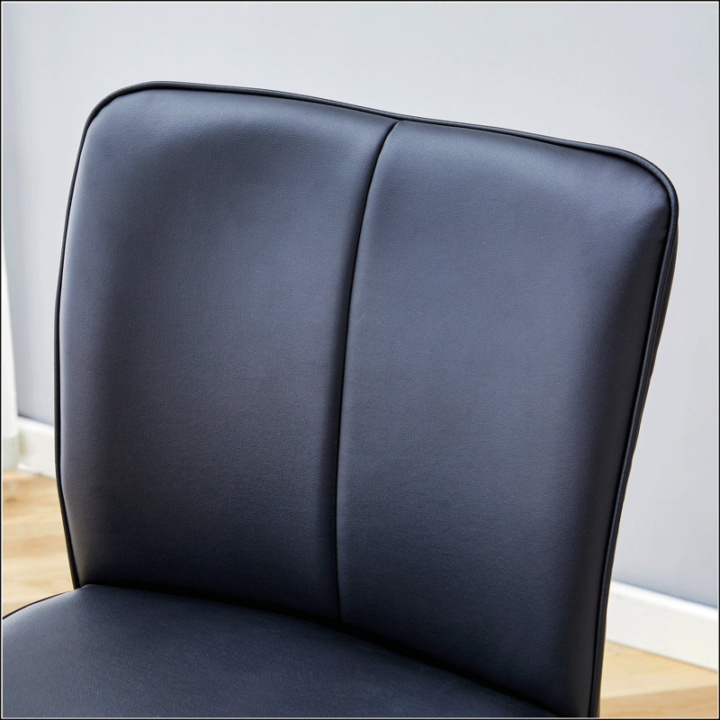 Ensemble de chaises de bar modernes en polyuréthane, Noir, Noir