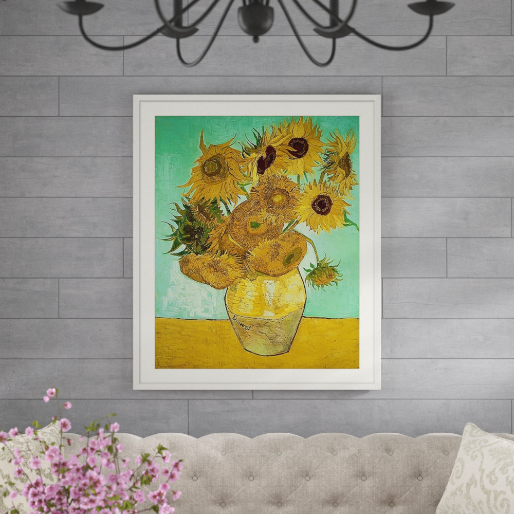 'Sunflowers, 1888' by Vincent Van Gogh - Painting Print Vault W Artwork 