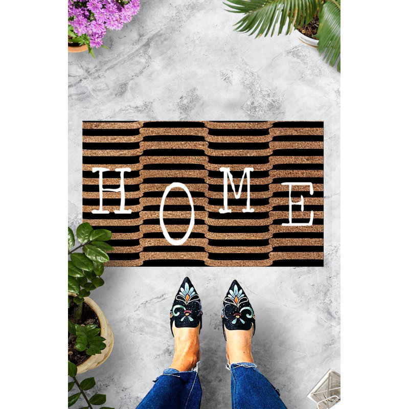 Durable PVC Doormat, Non-Slip Underside, 15.7 x 23.6 inches | 100% PVC Material, Machine Washable at 86°F | Perfect for Indoor & Outdoor Use, Easy to Clean, Stylish & Functional Welcome Mat