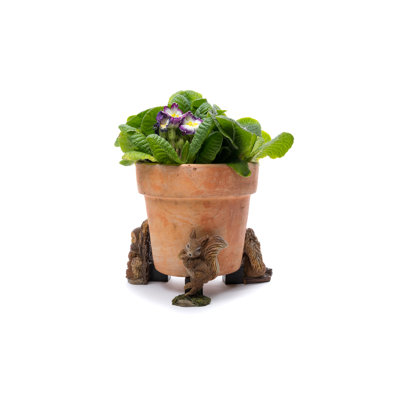 Beatrix Potter Squirrel Nutkin Bronze Coloured Planter Feet In Gift Box