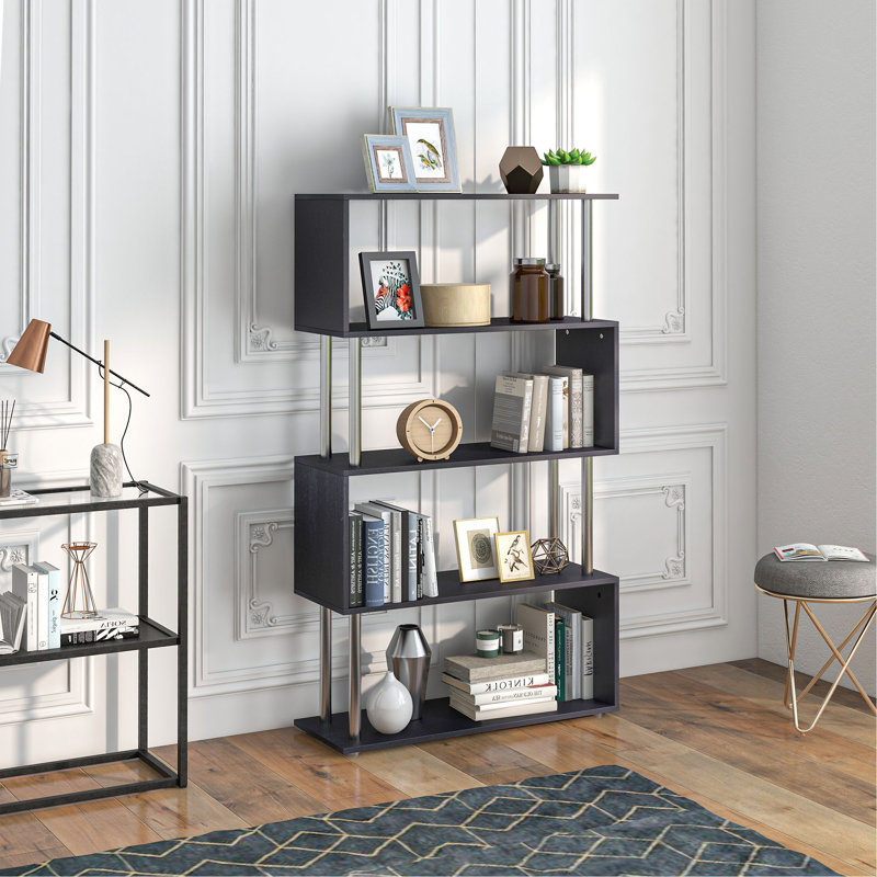 Étagère de rangement en bois à 5 niveaux Modern