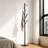Black Tree-Inspired Coat Rack with 18 Hooks