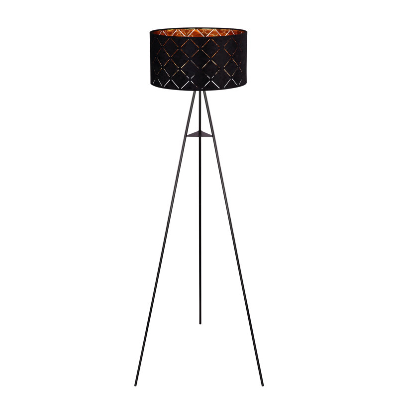 Surles 149cm Black Tripod Floor Lamp