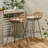 Outdoor Of 2 With Water- Fabric - Gray Finish, Assembly Required Cushions, Hand-Wrapped , Black Frame, Dark Cushions