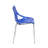 Dufresne Stacking Dining Side Chair with Floral Cutout Design and Stainless Steel Legs-544002244