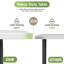 4 pi Table pliante portative en plastique pour patio, 400 lb, table en plastique noir robuste pour le pique-nique intérieur et extérieur