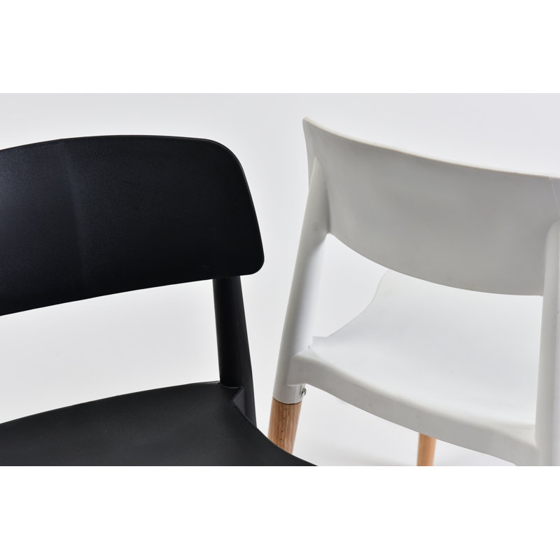 Bakker 17.25'' H Stacking Side Chair, White