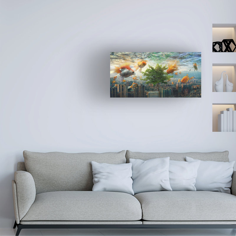 Art sur toile par Andrew Kow, H 12 po x l 24 po