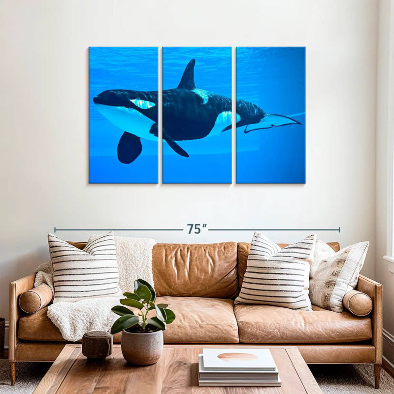 Brampt Friendly Killer Whale, 36" H x 57" W