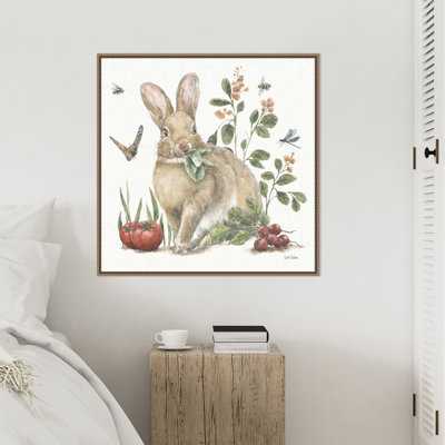 «Garden Patch IV» par Leslie Trimbach, reproduction d'art sur toile encadrée