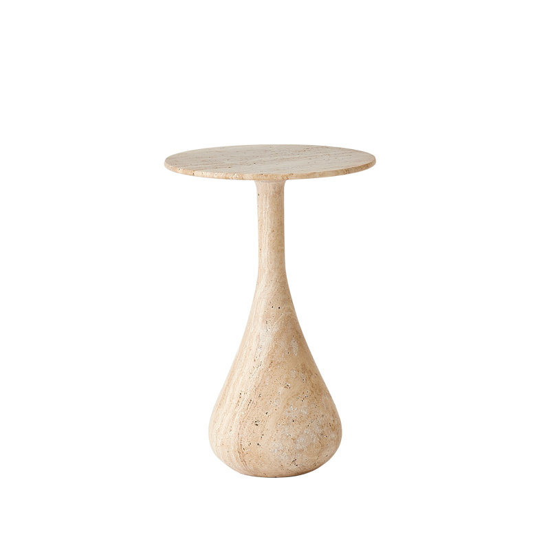 Stone End Table, 18" H x 12" W x 12" D