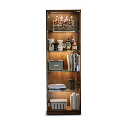 Nut-brown Solid  Wood Display Cases