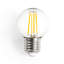 40 watts équivalent, g à del, ampoule à del, ampoule de couleur blanc chaud (2200k) e26/base moyenne (standard)