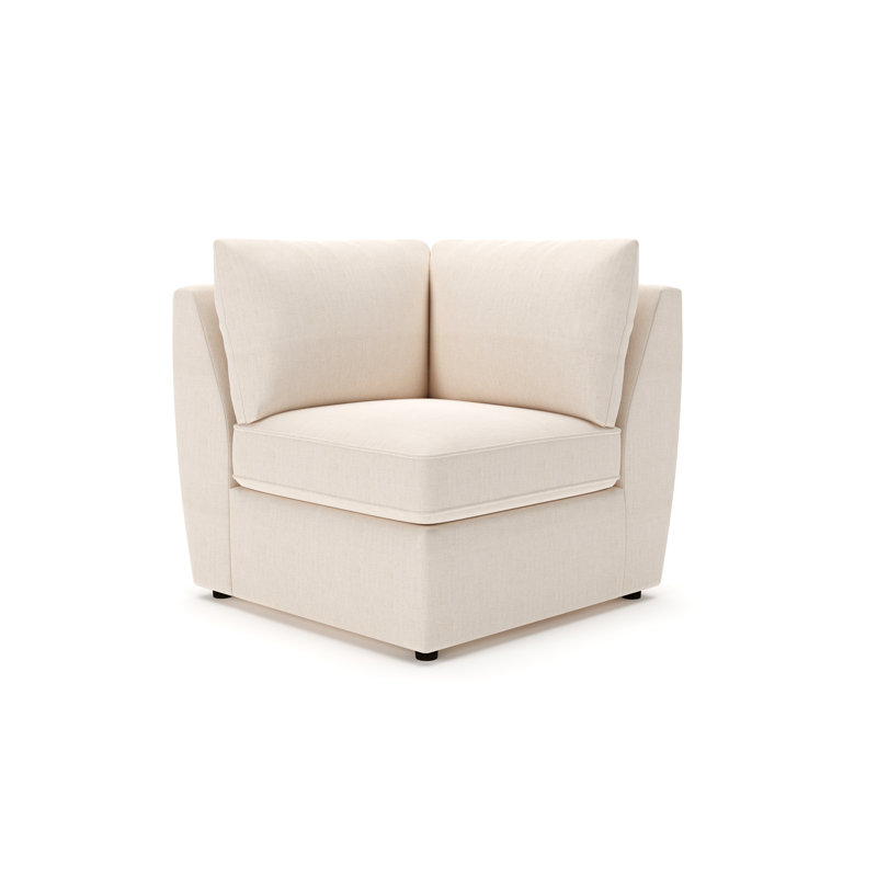 Chaise d'angle rembourrée Halston, Coquille d'œuf Nomad