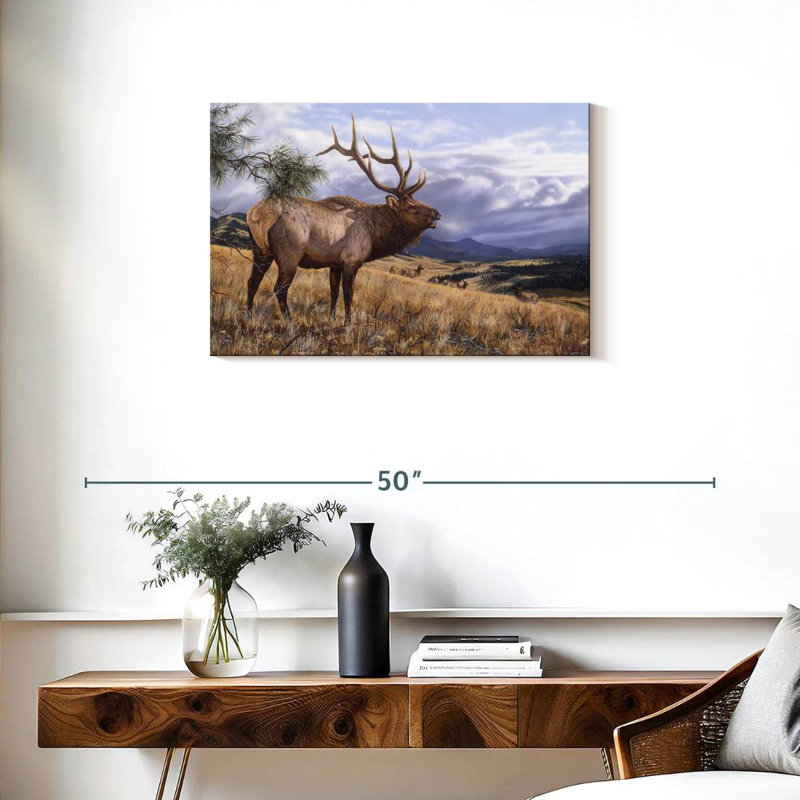 Big Sky Bugler, 20" H x 30" W