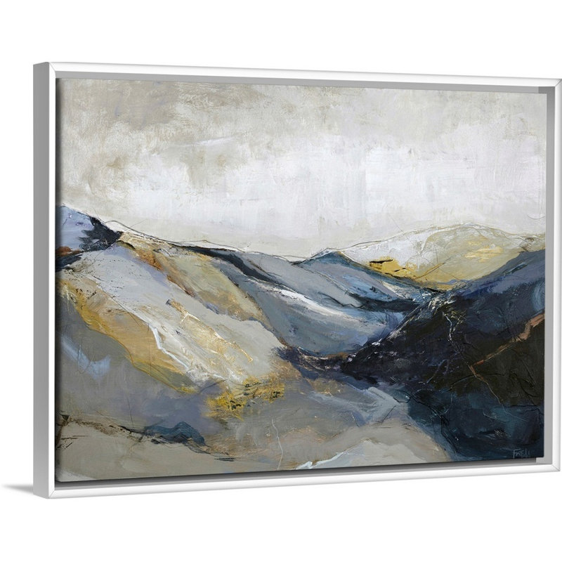 Out Line 3 - reproduction d'art, Toile blanche encadrée, 20" H x 26" W x 1.75" D