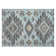 Machine Washable Indoor/Outdoor Xhevrie Teal Rug
