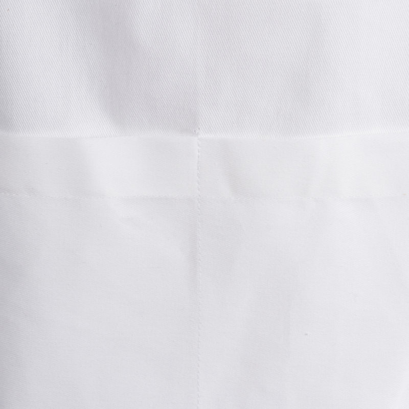 Solid Color Cotton Bib Apron, White