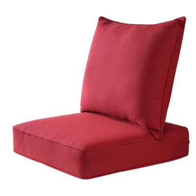 Ensemble de coussins de chaise d'extérieur / intérieur, coussins de remplacement de siège de patio profond