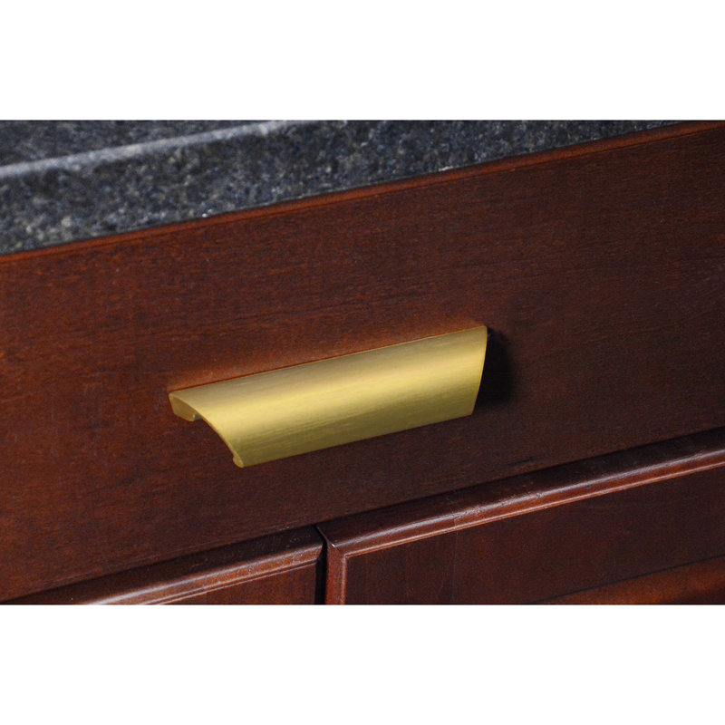 Hewson 3 3/4" Center Finger Pull, Brushed Gold