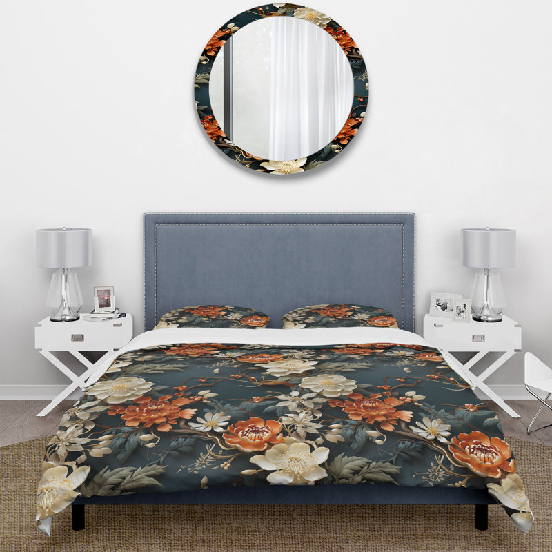 Ensemble de housse de couette Natures Harmony, Housse de couette simple + 1 taie décorative stan