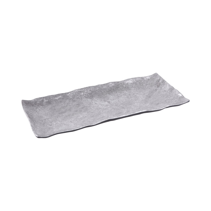 Plateau rectangulaire en mélamine, H 1,25 po x l 15,37 po x P 6,5 po