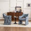 Chaise d'appoint rembourrée avec dossier haut Mid Century-1386417064