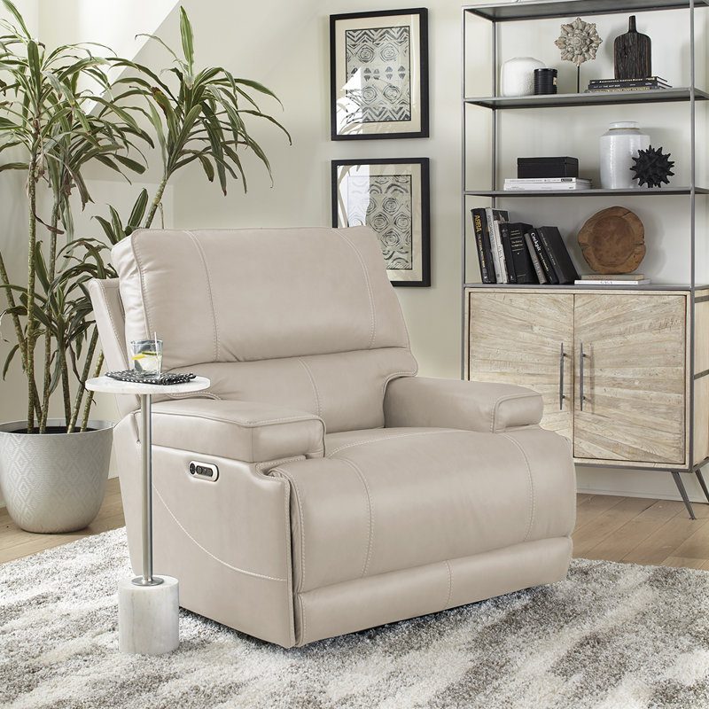 Fauteuil inclinable électrique sans fil de 40,75 po de largeur Adlan, Azur Vérone