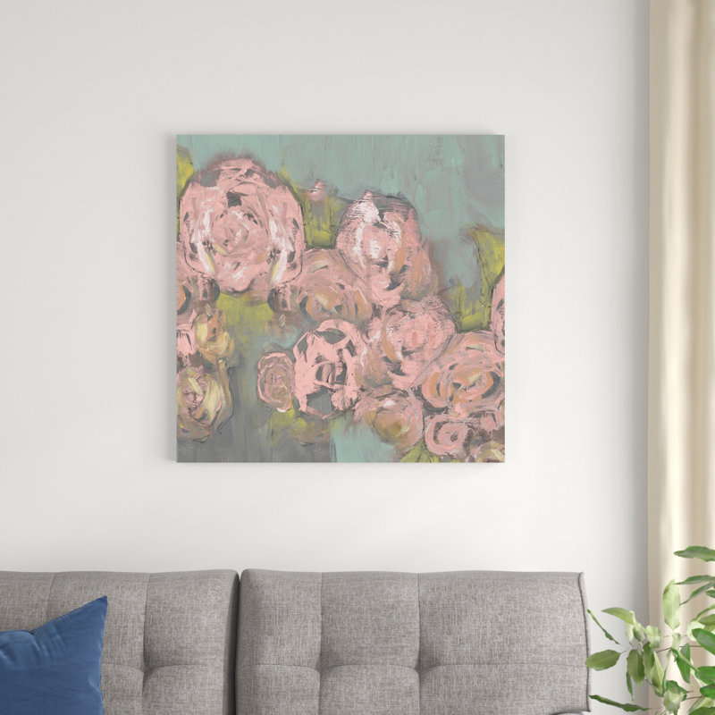 Fleurs rosées II, H 30 po x l 30 po x P 1,25 po