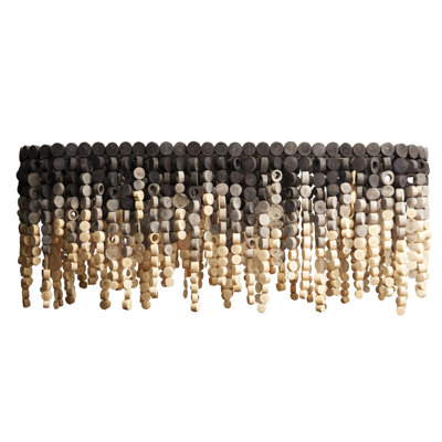 Oval Wood Chandelier - Ombré finish