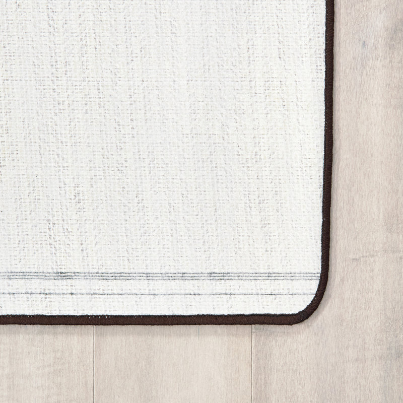 Blue Rectangular Stain-Resistant Kids' Synthetic Rug