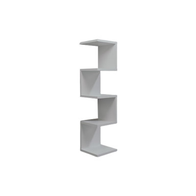 Tablette murale moderne blanche 11,8 po x 47,2 po x 11,8 po | 100% panneau de particules enduit de mélamine, épaisseur: 0,7 pouce | Solution de rangement élégante et fonctionnelle pour la maison et le bureau, conception élégante de couleur unie