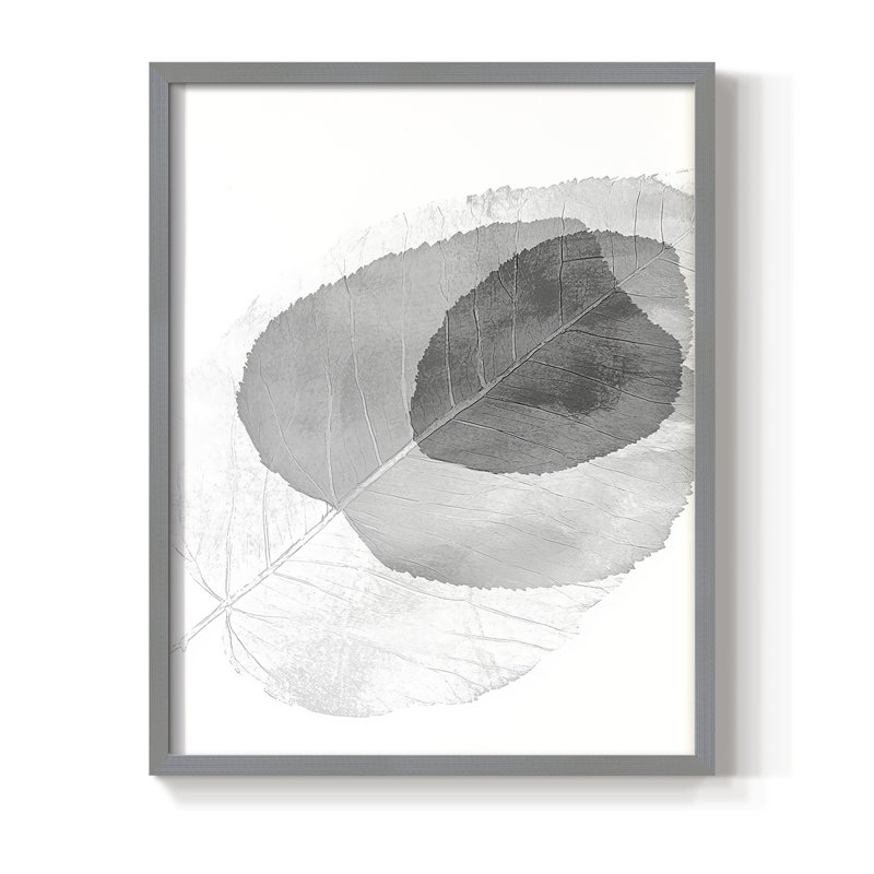 Floral XLI, reproduction encadrée - prête à être accrochée - fabriquée aux États-Unis, Gris, H 10 po x l 8 po