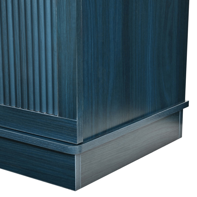 Arbre d'entrée de 46 po de largeur avec banc et rangement pour chaussures, Blue