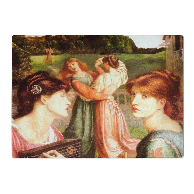 The Brower Meadow by Dante Gabriel Rossetti Chopping Board, 20cm W x 28.5cm L