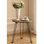 Table de bout ronde pliable avec plateau en bois massif, table d'appoint de camping portable, support à plantes multifonctionnel, table de chevet-309977860