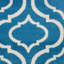 Tapis géométrique bleu / ivoire Kardinya-307564947