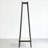 FlowLuxe Ebony Solid Oak Wood Clothes Rack, Natural Rattan Standing Garment Rack with Storage Shelves for Hanging Clothes