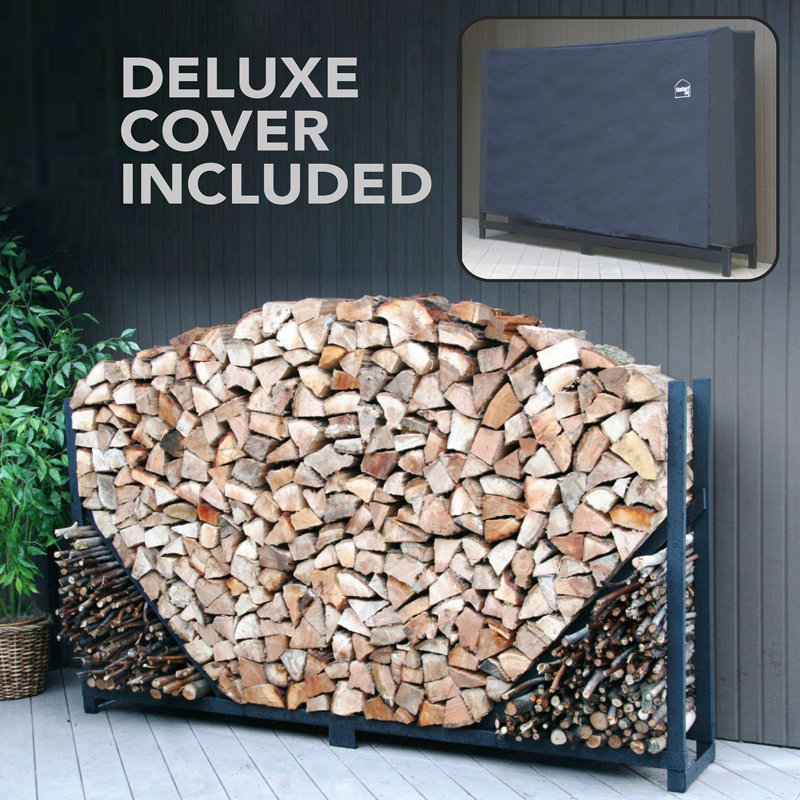Metal Log Rack, 4', Straight