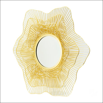 Gorgeous Metal Wall Mirror, A Stunning Home Decor Piece For Bathroom And Living Room